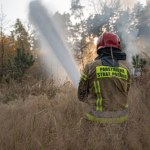 Walka z ogniem. Duży pożar traw na Mazowszu