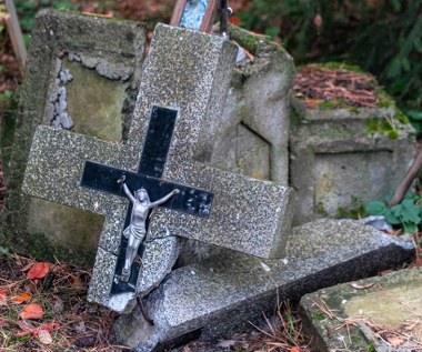 Wandalizm na dawnym cmentarzu. Zniszczono elementy lapidarium
