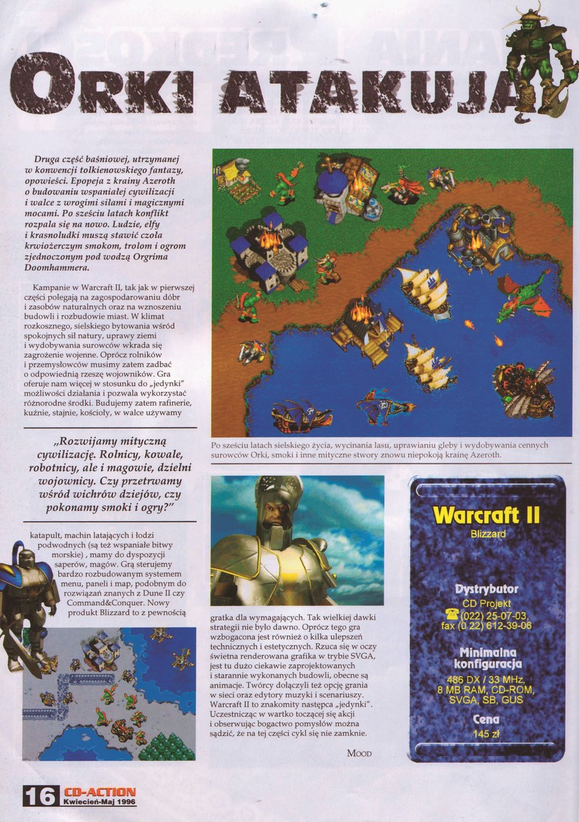 Warcraft II - nie czytałeś recenzji? Jest dobra okazja do tego, by nadrobić zaległości :-) /CD Action
