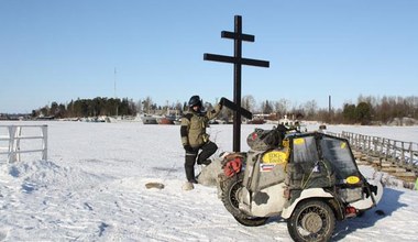 "Wariaci" pojechali zimą do Rosji. Na motocyklach