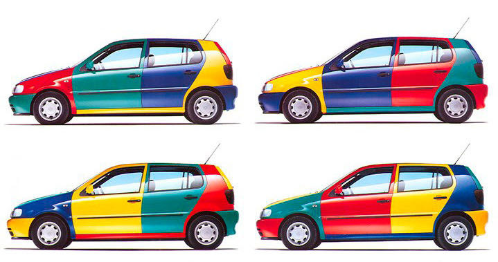 Warianty kolorystyczne Volkswagena Polo Harlekin /materiały prasowe