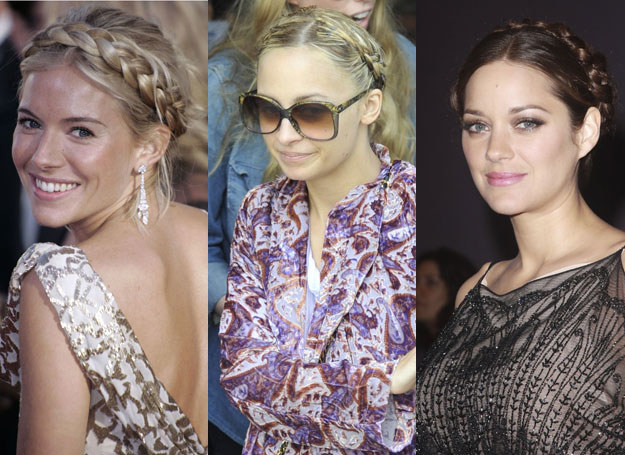 Warkocze Sienny Miller, Nicole Richie i Marion Cotillard &nbsp; /East News