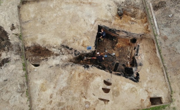 Warmińskie Pompeje wciąż zaskakują. Archeolodzy znaleźli szkielet z 1354 roku /Piotr Bułakowski /RMF FM