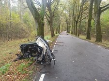 Warmińsko-mazurskie: Audi uderzyło w drzewo. Kierowca zginął na miejscu 