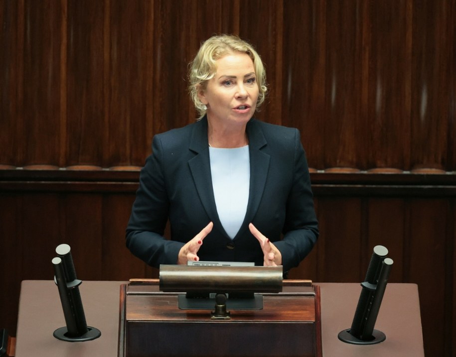Warszawa, 3 czerwca 2025; Izabela Bodnar przemawiająca podczas 36. posiedzenia Sejmu - pierwszego po wygranych przez Karola Nawrockiego wyborach na prezydenta Polski /Adam Burakowski /East News