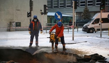 Warszawa: Awarii sieci ciepłowniczej  