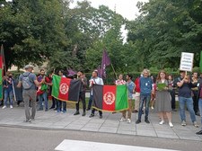 Warszawa: Demonstracja Afgańczyków. Domagali się wpuszczenia migrantów do Polski