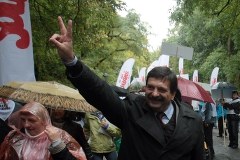 Warszawa: Demonstranci manifestują przeciwko cięciom budżetowym