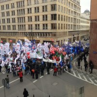 Warszawa: Manifestacja w ramach europejskiego dnia protestu