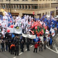 Warszawa: Manifestacja w ramach europejskiego dnia protestu