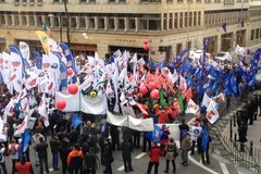 Warszawa: Manifestacja w ramach europejskiego dnia protestu