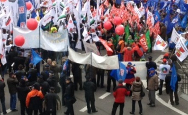 Warszawa: Manifestacja w ramach europejskiego dnia protestu