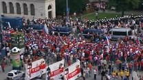 Warszawa: Marsz rosyjskich kibiców