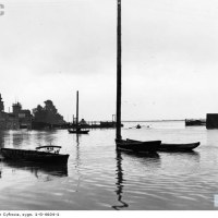 Zalana plaża "Poniatówka", 1931. 