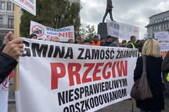 Warszawa: Protest przeciwko budowie CPK
