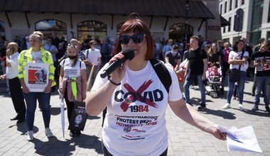 Warszawa: Protest przeciwko przymusowi szczepień