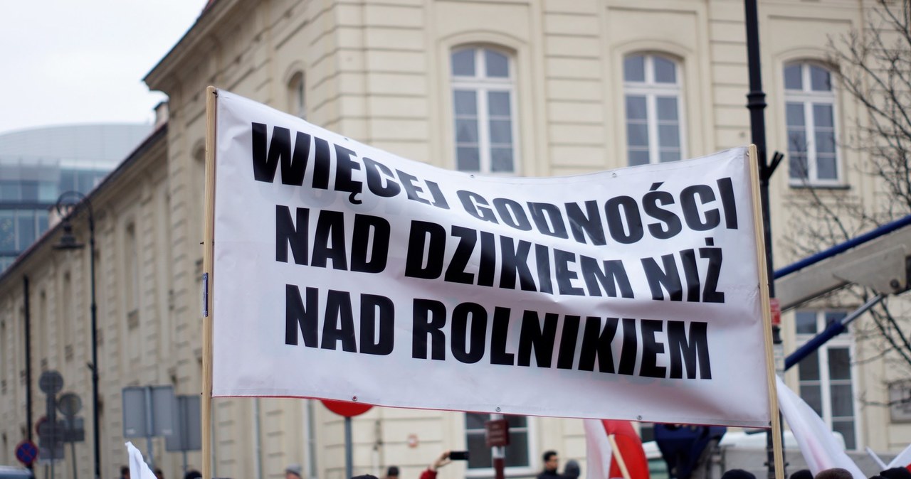 Warszawa: Protest rolników 
