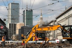 Warszawa: Rozpoczął się remont torowiska, będą korki