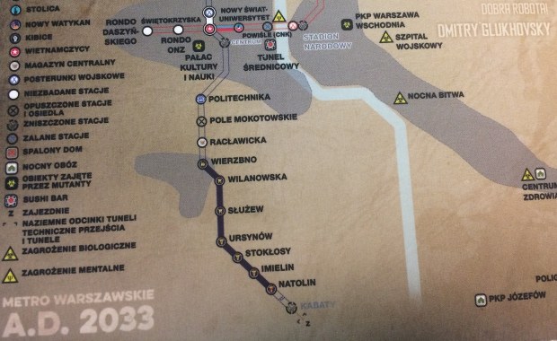 Warszawa w roku 2033. Ukazała się książka "Achromatopsja"