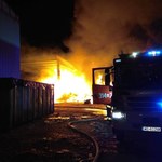 Warszawa: Wielki pożar sortowni śmieci