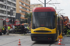 Warszawa: Wypadek tramwaju na Grójeckiej