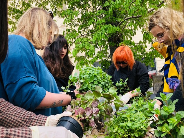 Warsztaty ogrodnicze dla łodzian, aby zachęcić ich do tworzenia własnych miniogródków na balkonach i podwórkach /Agnieszka Wyderka /RMF FM