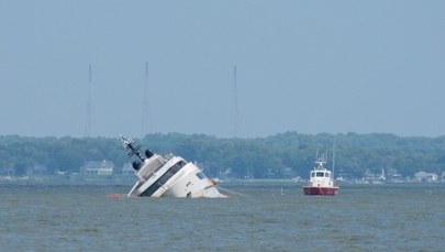 Wart majątek jacht zatonął tuż po zwodowaniu