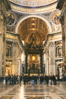 Watykan, wnętrze Bazyliki Św. Piotra /Encyklopedia Internautica