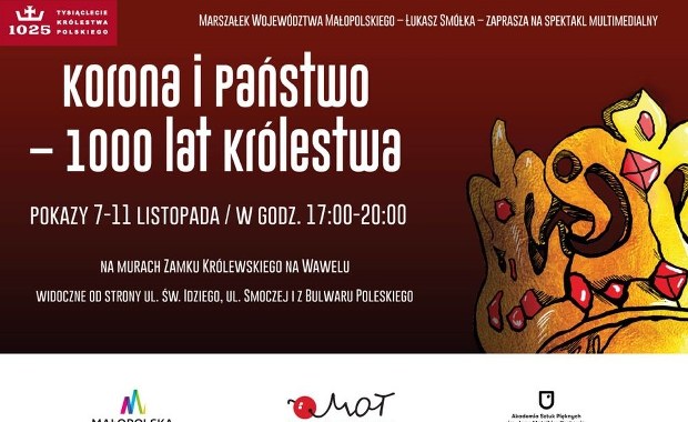 Wawel w blasku. Zobacz spektakularny multimedialny fresk 