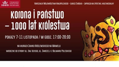 Wawel w blasku. Zobacz spektakularny multimedialny fresk 