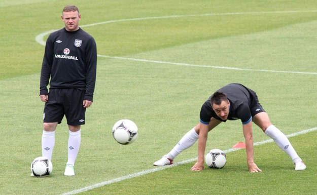 Wayne Rooney i John Terry musieli przerwać trening... /INTERIA.PL/AFP/PAP