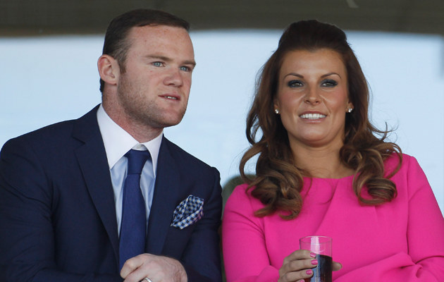 Wayne Rooney z żoną /Christopher Furlong /Getty Images