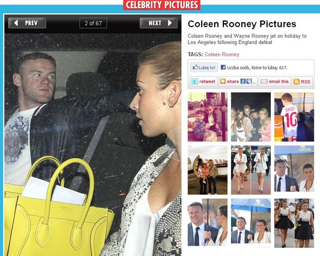 Wayne Rooney zabrał żonę na wakacje do Los Angeles /OK!