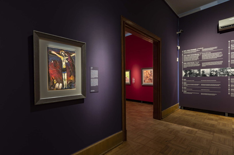 Ważną część wystawy stanowi zbiór czternastu prac Chagalla zakupionych przez Muzeum Narodowe w Warszawie / fot. Bartosz Bajerski /materiały promocyjne