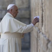 Papież przy Ścianie Płaczu