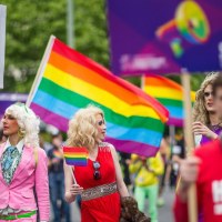 Demonstranci na ulicach Berlina. 
