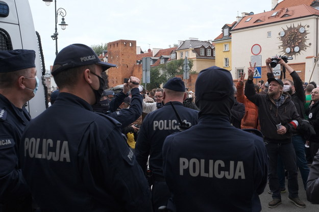 Wczorajszy protest w Warszawie /Mateusz Marek /PAP