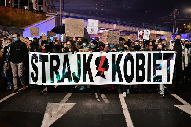 Wczorajszy protest we Wrocławiu / 	Maciej Kulczyński    /PAP