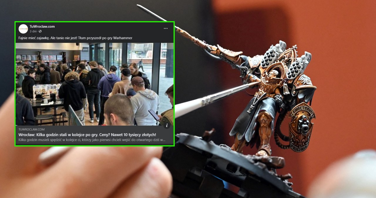 We Wrocławiu otworzył się pierwszy oficjalny sklep gry Warhammer. Drugi tego typu punkt znajduje się w Warszawie /ULI DECKDPA/dpa Picture-Alliance via AFP; konto portalu Tuwroclaw.pl na Facebooku /
