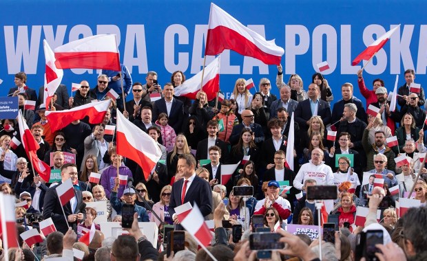 We Wrocławiu Trzaskowski przed Nawrockim