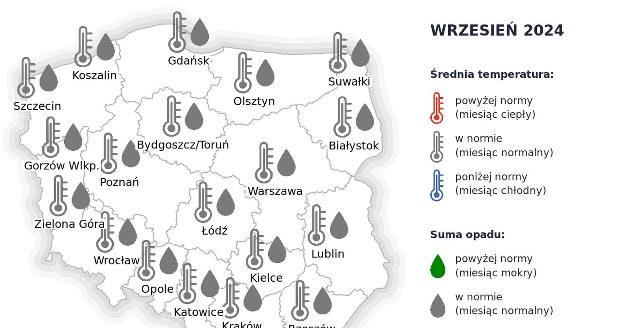 We wrześniu temperatury wrócą do normy i pogoda powinna być typowa dla tego okresu /IMGW /