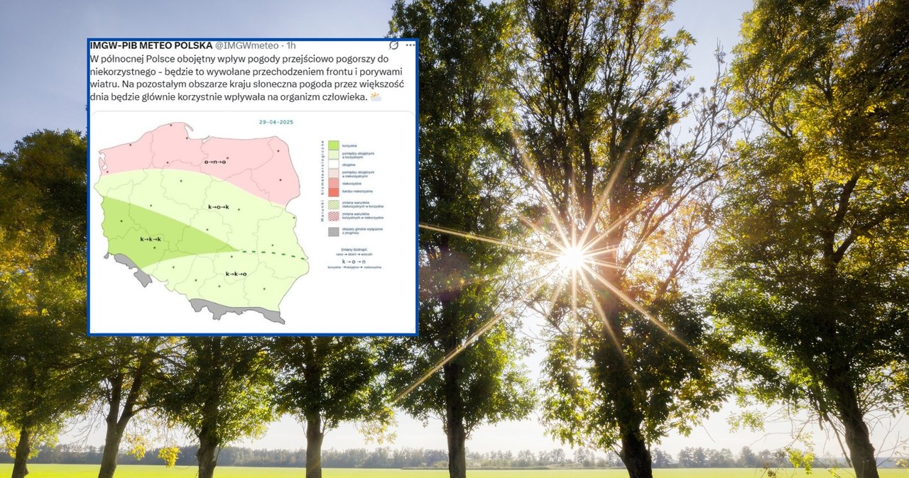 We wtorek pogodę w Polsce ukształtuje rozległy wyż. Możemy liczyć na sporo słońca i wysokie temperatury /avqqav/123rf/IMGW /