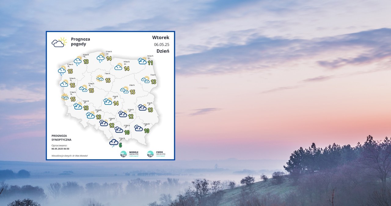 We wtorek Polska znajdzie się w zasięgu wyżu Riccarda. Będzie mniej chmur, ale lokalnie na południu znowu popada /ryzhkovoleksandr/123rf/WXCHARTS /