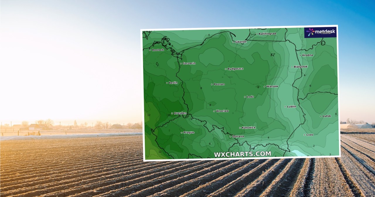 We wtorek wyż Markus przyniesie do Polski więcej słońca. Mimo to w prawie całym kraju obowiązuje alert IMGW dotyczący przymrozków /ilixe48/123rf/WXCHARTS /