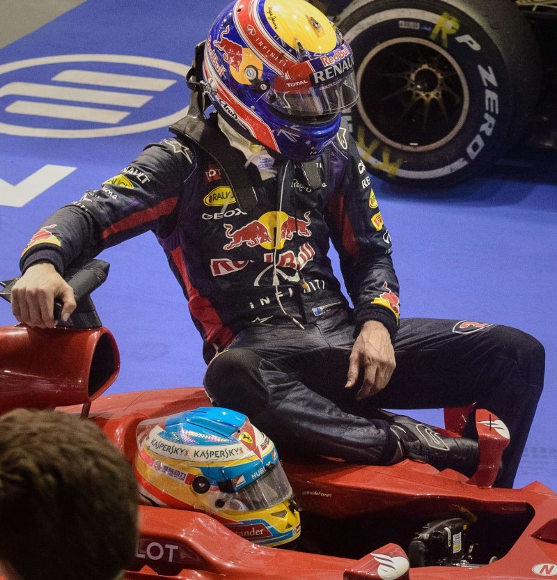Webber na bolidzie Alonso /AFP
