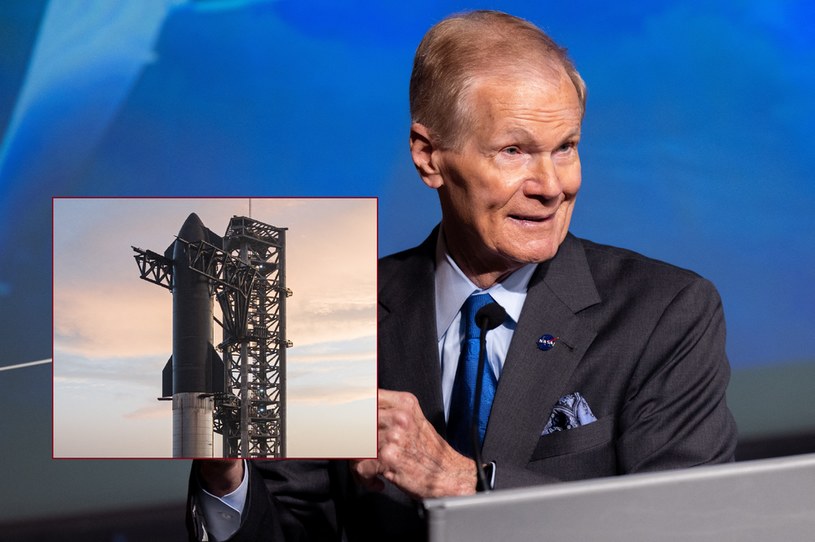 Według Administratora NASA Billa Nelsona próba lotu największej rakiety świata wcale nie przekreśla realizacji misji na Księżyc w 2025 roku /AA/ABACA / Abaca Press / Forum /Agencja FORUM