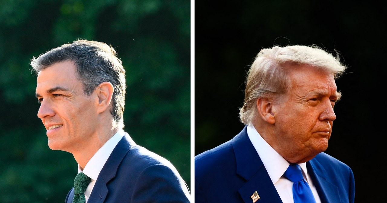 Według hiszpańskiego dziennika premier Hiszpani chce mieć "moment Zełenskiego" z Trumpem /JOHN THYS/ BEATA ZAWRZEL /AFP
