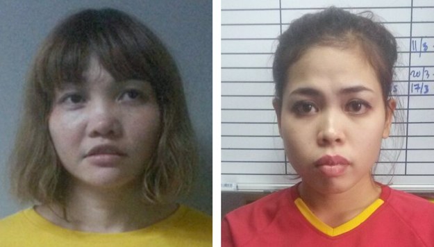 Według nagrań z kamer przemysłowych z 13 lutego kobiety wtarły gaz bojowy VX w twarz Kim Dzong Nama /ROYAL MALAYSIA POLICE /PAP/EPA