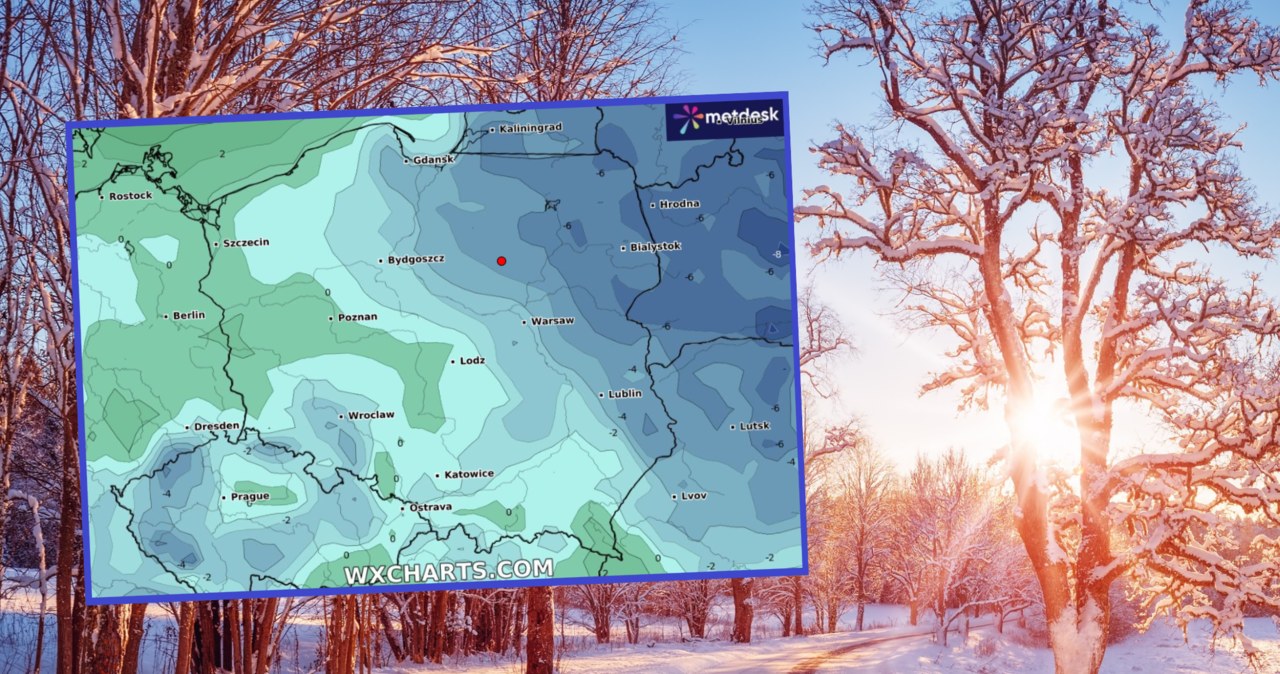 Według prognoz IMGW w piątek wciąż będzie mroźnie i śnieżnie, jednak już w weekend do Polski przyjdzie ocieplenie /candy18/123rf/WXCHARTS /