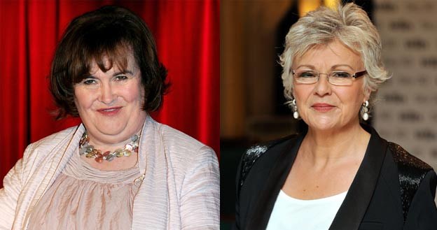 Według Susan Boyle (L) zagrać może ją tylko Julie Walters (P) /Getty Images/Flash Press Media